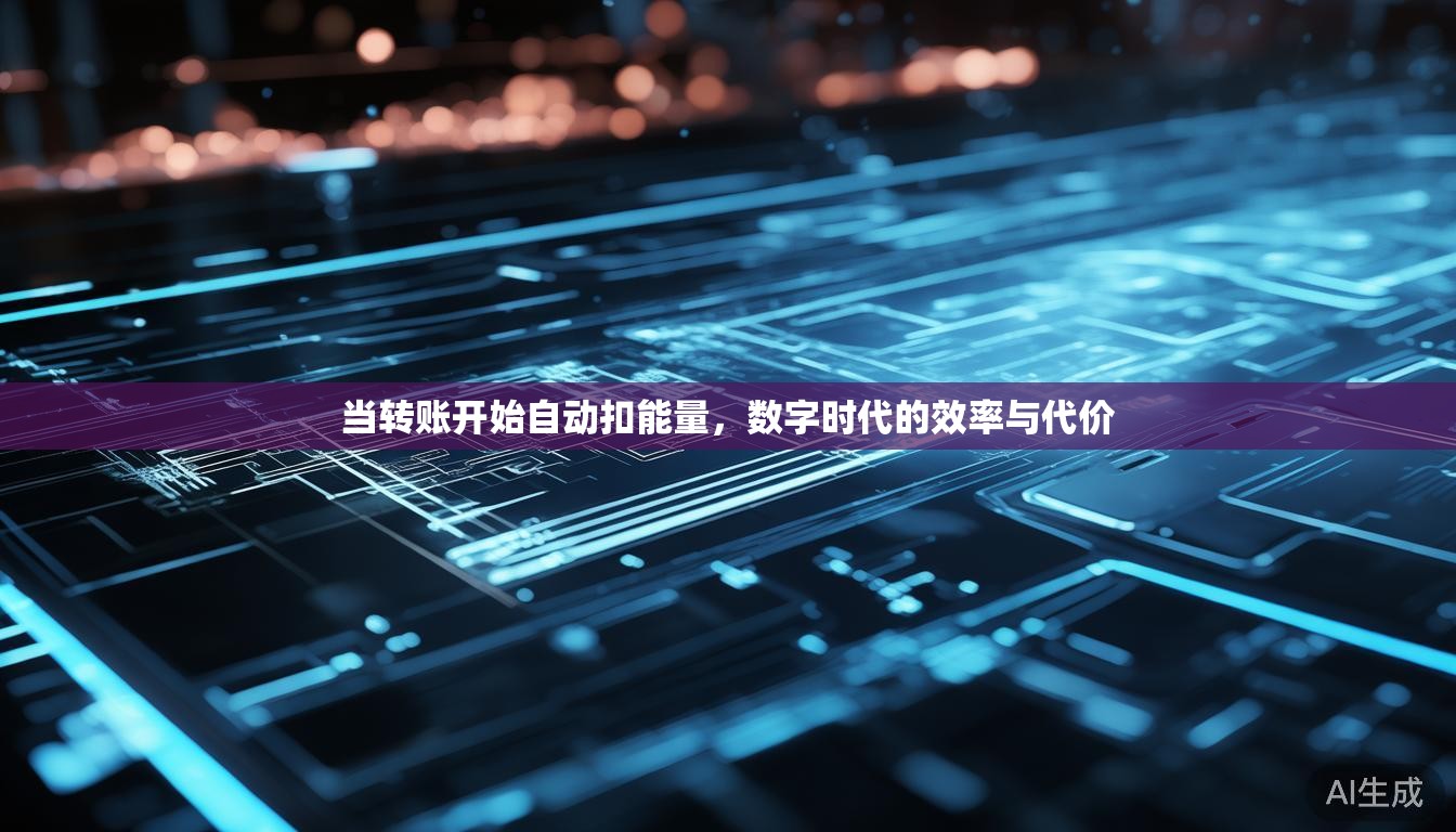 当转账开始自动扣能量，数字时代的效率与代价