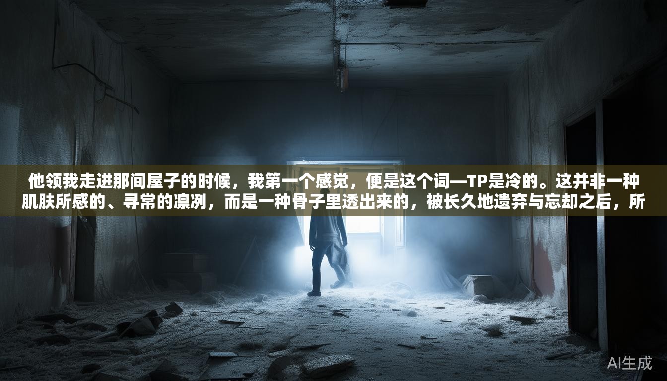 他领我走进那间屋子的时候，我第一个感觉，便是这个词—TP是冷的。这并非一种肌肤所感的、寻常的凛冽，而是一种骨子里透出来的，被长久地遗弃与忘却之后，所凝结成的一种沉寂的、带着技术理性意味的寒冷